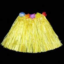 1 套草裙套装，带花头带，30 厘米长夏威夷草裙 - 彩色 - 查看 15