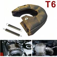 Ummickl Turbo Decke T6 Hitzeschild Turbolader Decke Befestigungsfedern für T5 T6 Turbine (Titan, T6)