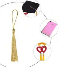 20pcs Handmade Soft Flossy Bookmark Tassels With Cord Loop For Keychain Earring Jewelry Making, Souvenir, Graduation, Clothing Sewing, Gift Tag DIY Craft Projects - 彩色 - 查看 11