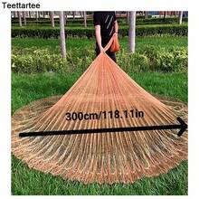 Teettartee Filet de pêche traditionnel fait main pour la pêche en extérieur, filet de pêche à lancer manuel de style vintage, filet de pêche à lancer fait main de style américain, maille de ligne de pneu de 1 pouce, grand filet de pêche à lancer vintage fait à la main - Multicolore - Voir 4