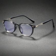 Fashionable Metal Frame Glasses, & Versatile Clear Lens Glasses - Clear - View 5