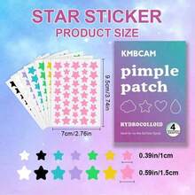 1400 Pcs Star-Shap Pimple Patches (7-Color), Facial Cover ,Boost Your Glamour, Party It Up,Fragrance-Free, Paraben-Unisex Adult, All Skin Types Compatible, No Fragrance,No Components Included - Nhiều màu - Xem 6