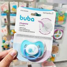 Bico Chupeta Buba Kit 02 chupetas e unitário tamanho 1 e 2 Recém Nascido Menino Menina - Multicolorido - Visão 6