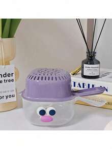 1 pieza Colador y escurridor con forma de pico de pato 2 en 1 - Sistema de drenaje de frutas y verduras de doble capa, de plástico, con mango ergonómico, fácil de limpiar