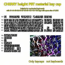 1 件 CHERRY OEM 高端机械键盘键帽，侧面印刷半透明蜘蛛/闪电设计，PBT 材料染料升华键帽兼容 6.25U 空格键机械键盘 - 61 键、64 键、68 键、82 键、84 键、87 键、96 键、98 键、100 键、104 键、108 键 - 彩色 - 查看 10