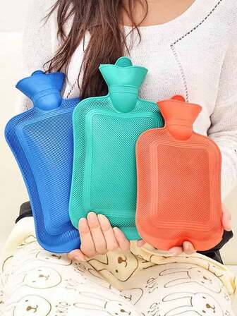 500/1000/1750/2000ML Thick Hot Water Bottles Winter Warm For Girls Women Pain Relief Bed Hand Feet Hot Water Bag Color Random