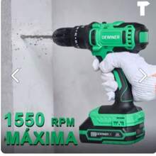 Combo de Herramientas para Construcción y Mantenimiento: Rotomartillo Inalámbrico de 1/2 Pulgada con Batería de 20V, Ideal para Perforar Madera, Metal y Concreto Ligero + Taladro SDS a Cable con Sistema de Impacto y Accesorios Incluidos para Perforaciones en Concreto, Ladrillo y Materiales Duros. Set Completo para Profesionales y Aficionados del Bricolaje. Herramientas Potentes, Ergonómicas y de Alto Rendimiento para Obras, Instalaciones, Reparaciones y Proyectos de Remodelación. Compatible con Brocas SDS Plus y Estándar. Diseño Compacto, Fácil de Transportar y Almacenar. Mejora tu productividad con este combo funcional, versátil y listo para múltiples aplicaciones. - Verde - Ver 3