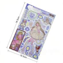 قطعة واحدة من ملصقات الفتاة الكورية الأنيقة بأسلوب إنس، مصنوعة من مادة البي في سي، متوفرة بأنماط متنوعة. مناسبة لألبومات الصور والأجهزة المحمولة والثلاجات والمجلات وتزيين أغلفة الهواتف الكرتونية DIY، وصناعة كتب الملصقات. التصميم مثالي للأعياد والحفلات أو كهدية لأصدقائك في عيد الهالوين أو عيد الميلاد. - متعدد الألوان - مشاهدة 11
