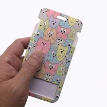 CX Lovely Kitten Manga Card Holder Badge Holder ID Card Lanyards Cell Phone Rope Key Lanyard Neck Straps Keychain Cats01 Bag Charms Car Teacher Friend Sister Gift Ideas - Multicolor - View 6