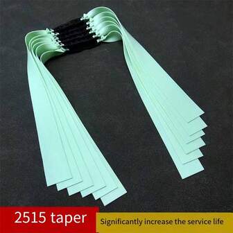 2pcs 2515 Taper Slingshot Flat Rubber Bands, 3rd Generation, High Elasticity, Durable, Cold-Resistant, Outdoor Strong & Wide Slingshot Bands