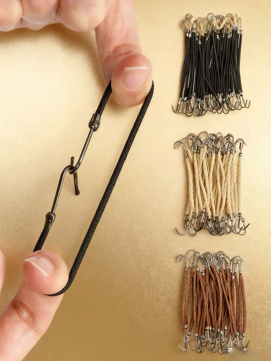 15/5条装加厚弹力发圈，马尾辫发圈，发饰 - 彩色 - 查看 1