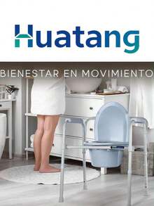 Silla Comodo 3 En 1 Wc Silla Ducha Aumento Baño Adultos Mayores Confrtable Plegable La Silla Cómodo 3 en 1 para adultos mayores una solución versátil y segura que combina tres funciones esenciales: silla para ducha, elevador de WC y sanitario portátil. Ideal para personas con movilidad reducida, su estructura de acero esmaltado plegable y desarmable permite un uso fácil en el hogar, hospitales o clínicas. Esta silla ortopédica para baño cuenta con asiento desmontable de plástico resistente, respaldo extraíble y cubeta con tapa y asa, garantizando higiene y practicidad. Ofrece 7 niveles de altura ajustable para mayor comodidad del usuario, además de descansabrazos fijos texturizados y regatones antiderrapantes para máxima estabilidad. Su sistema tool-free permite el armado sin herramientas. Soporta hasta 135 kg de peso máximo. La silla es compacta, ligera y fácil de almacenar o transportar. Una opción funcional para el cuidado del adulto mayor, ergonómico y materiales duraderos. - Plateado - Ver 8
