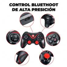 ELE-GATE Control Con Joystick Bluetooth Multiplataforma Android /IOS Soporte - Negro - Ver 4