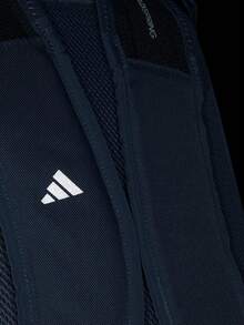 Adidas EP/SYST Logo Print Zip-Up Polyester Backpack, Regular, Men, Navy - Aqua Blue - View 6