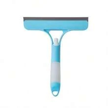 3-In-1 Window Cleaning Kit - Heavy Duty Glass Scraper With Squeegee, Scrubber Pad & Water Sprayer, Short Handle Professional Tool For Streak-Free Shine On Windows, Shower Doors & Tiles - trắng - Xem 7
