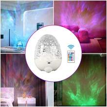 1-Pack Bedroom Starry Sky Galaxy Projector LED Night Light Aurora Projector Bluetooth Speaker With Remote Control Room Decoration Christmas Birthday Gift Suitable For Bedroom, Children's Birthday Party Decoration Atmosphere Lighting And Sleep Aid Lamp - trứng khủng long - Xem 6