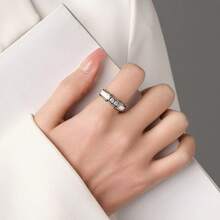 6mm White/Black Ceramic Rings Plus Cubic Zirconia For Women Comfort Fit Engagement Wedding Band Size 5-122025 - 5mm White - View 9