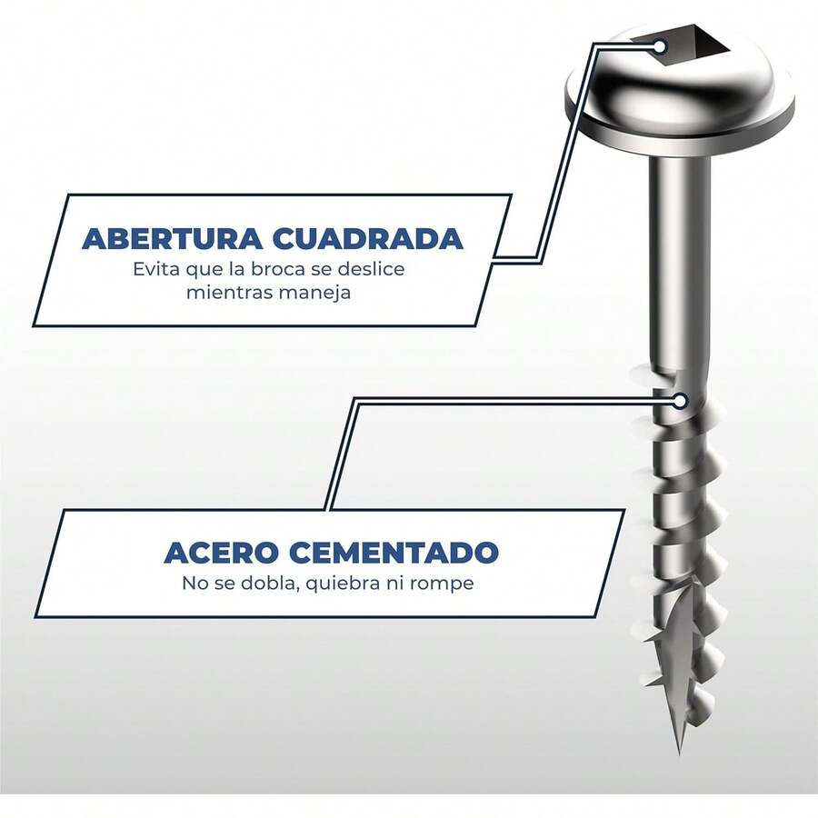 Kreg SML-C125 Tornillos para orificios ocultos de zinc - 1 1/4 pulgadas, rosca gruesa 8, cabeza Maxi-Loc (250 unidades) - 1 - Ver 1