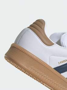 Adidas Originals SAMBA XLG Slip-Resistant Shock-Absorbing Low-Top Sneakers, Unisex, White & Brown SAMBA XLG SHOES, Classic Athletic Shoes, Casual White Shoes - White - View 8