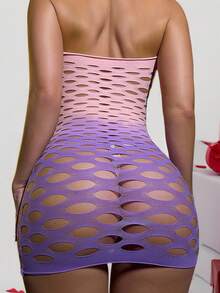 1PC femei lenjerie sexy Fishnet Cover Up fără accesorii pentru festival de muzică Hollow Out bodycon rochie transparentă Beachwear vară femei costume de baie îmbrăcăminte costum de baie - Multicolor - Vizualizare 2