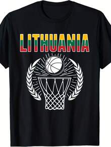 Lithuania Basketball Fans Jersey Lithuanian Sport Porters T-Shirt - 款式17 - 查看 1