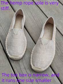 男士乐福鞋 麻绳底帆布鞋 度假休闲一脚蹬平底鞋 编织透气布鞋 草编防滑渔夫鞋 刺绣麻底鞋 男士白色帆布鞋 黑色平底鞋 白色平底鞋 绿色鞋 蓝色平底鞋 （此款鞋头较窄，建议脚宽者选大一码。麻绳底比较硬，手工做工略粗糙。） - 棕色 - 查看 12
