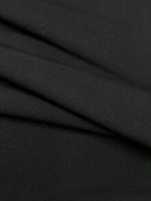 A Women's Black Cropped Top With A V - Neckline, Adorned With Sheer Black Floral Lace Long Sleeves That Bring A Delicate Touch, Made Of Smooth Fabric To Craft A Sexy Yet Elegant Overall Look.