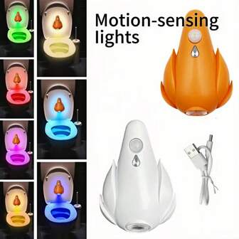 Motion Sensor Toilet Ambient Light, LED Rechargeable Night Light For Corridor, Hallway, Wall Corner
