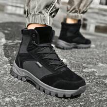 情侣军靴户外作训鞋 - 黑色 - 查看 3