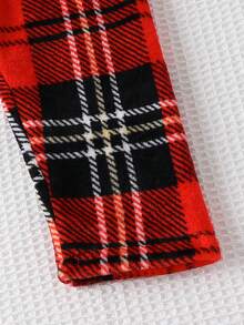 2pcs/Set Young Boys' Casual Flannel Christmas Print Thermal Lined Pants, Suitable For Spring, Autumn & Winter - Multicolor - View 6