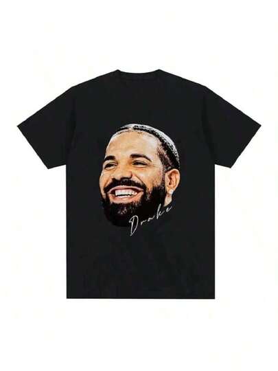 Hip Hop Rapper Drake Graphic T Men Vintage Gothic Oversized Short Sleeve Casual Cotton T-Shirts Unisex Streetwear 80085