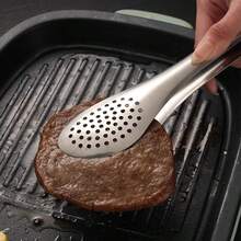 304 Stainless Steel Multipurpose Food Tongs - Essential For Restaurants, Hotels And Buffets, Ideal For Gripping Cakes, Desserts, Hot Pot, Barbecue - Suitable For Home And Commercial Use, Heat Resistant, Easy To Clean, Versatile - Multicolor - View 3