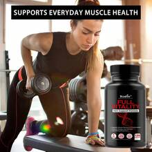 Suplemento diario de vitalidad para hombres y mujeres con clorhidrato de L-ornitina, glutamina y calostro en polvo - 120 cápsulas - 1 botella - Ver 5