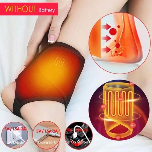 RAF USB Hot Compress Vibration Foot Massager Ankle Joint Protection Heating Strap USB Powered Ankle Massager With Heat Ankle Heated Brace Wrap Warmer For Plantar-Winter Festival Gift Discounts