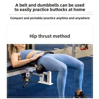 1 pieza Cinturón con acolchado para puente glúteo y elevación de cadera - Banda de resistencia ajustable para entrenamiento de peso para ejercicios de glúteos, gimnasio, yoga, sentadillas y fortalecimiento de glúteos (Negro/Rosa)