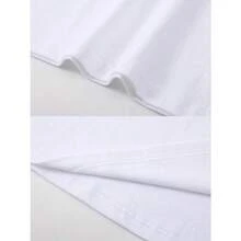 3-Pack Men's Heavy Cotton Tee Shirts – Classic Crew Neck Short Sleeve Tshirts – Soft, Absorbent, And Durable Tops For Everyday Wear, Workout, Or Casual Layering – Unisex Plain Apparel, Ideal For Gifts & All Seasons - 白色 - 查看 4