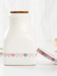 10pcs Romantic Ripple Border Washi Tape, 10 Different Cute Pattern Decorative Tapes, 5mm*2mm/380mm, Perfect For Scrapbooking, Planner, Journaling - Round - View 1