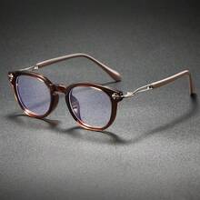 Fashionable Metal Frame Glasses, & Versatile Clear Lens Glasses - Clear - View 7