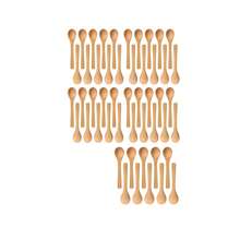 30 件迷你木勺小勺子餐勺木制冰淇淋甜点小勺蜂蜜茶匙用于调味油咖啡勺茶糖（浅棕色），学校用品 - 棕色 - 查看 18