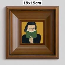复古法式中世纪风格装饰画，适用于客厅、卧室、餐厅、橱柜等场所的墙面装饰，带挂框 - 彩色 - 查看 38