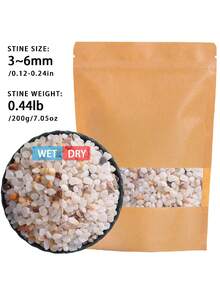 200/800g Aquarium Decorative Bottom Sand Stone-3mm-9mm Fish Tank Filter Material Rock, Suitable For Aquarium, Fish Tank, Turtle Tank, Tank, Rainforest Tank As Bottom Sand Paving Stone, Also Suitable For Indoor Decoration, Plant Green Plants, Potted Hydroponics, Flower Pots, Vases As Decorative Stones - Multicolor - View 9