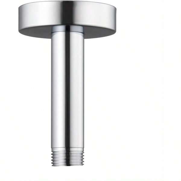 Ceiling Mount Shower Arm With Flange For Rain Shower HeadStainless Steel Straight Arm For Fixed Shower Head 3 Inch Chrome