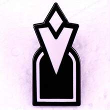 Vintage-Inspired Scroll Series Enamel Pin - Creative Metal Brooch For Collars & Jackets, Fashion Accessory For Women