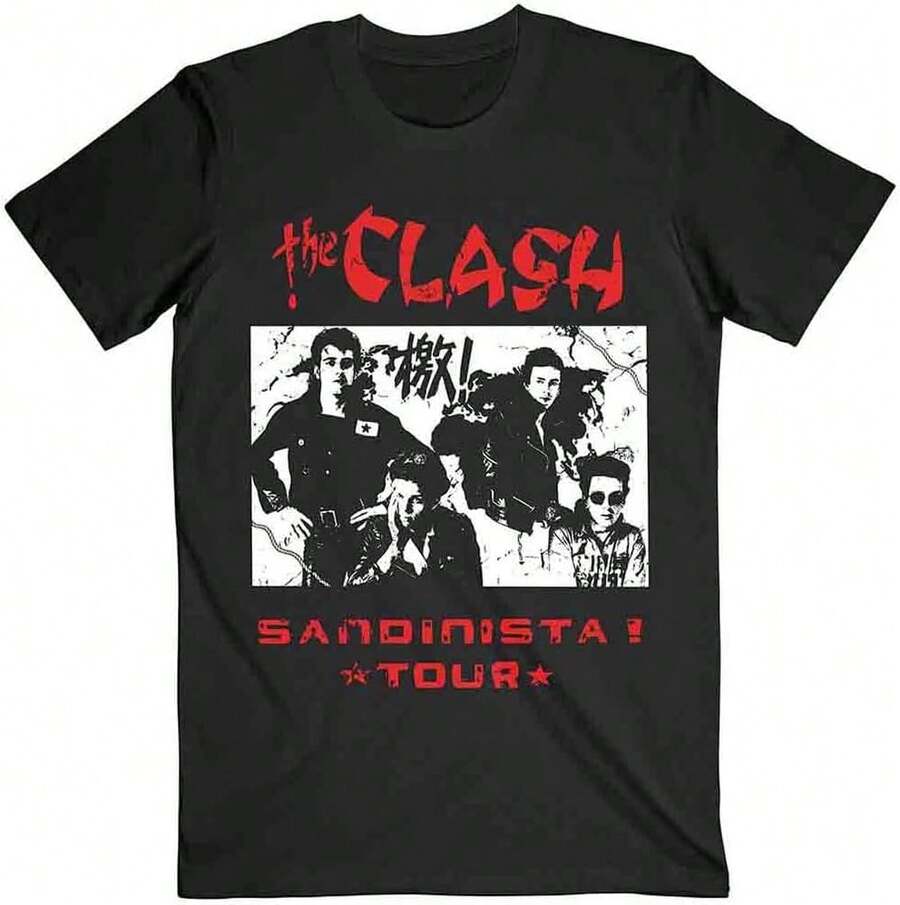 Rock Off  Licensed Products The Clash Sandinista T Shirt - 黑色 - 查看 1