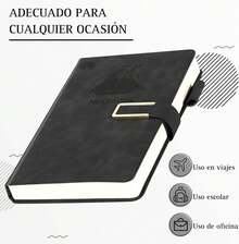 Cuaderno A5,Cuaderno Rayado,Cuaderno con Cierre Magnético, Cada Cuaderno Viene con 180 Hojas/360 Páginas,Piel Sintética Lisa,Apto Para Estudio,Trabajo,Regalo - Rosa - Ver 8