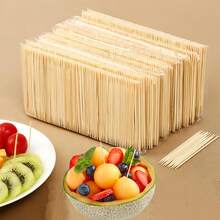2000/3000 piezas de palillos de dientes de bambú natural, palillos de madera duraderos para el hogar, restaurante, hotel, limpieza dental, cocina, fiesta, bufé, manualidades