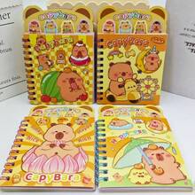 Capybara Adhesive Notebook – Cute Mini Notebook With Decorated Covers And Stickers For Creative Notes - 彩色 - 查看 11
