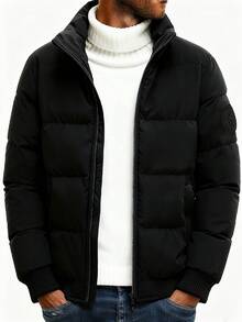 男士羽绒服，加厚棉服，厚棉夹克，冬季羽绒服，抓绒