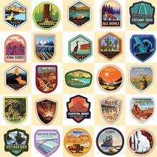 50 hojas/paquete Pegatinas y calcomanías con temática de parques nacionales, aptas para camiones, botellas, portátiles, álbumes de recortes, autos, diarios y decoraciones. Las pegatinas también se pueden usar como regalos para fiestas y vacaciones.