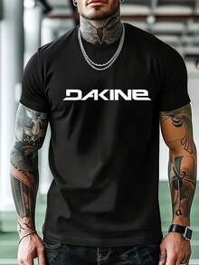 [DAKINE Tee] DAKINE Men's Casual Athletic T-Shirt |     Lightweight Polyester, Short Sleeve Crew Neck, Summer Outdoor Wear, Graphic Tee, Knit Construction, Workout Shirts - Svart - Visa 6